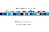 Lernmotivation in der Erwartungs-Wert-Konzeption Magdalena Krieber Iris Tomantschger.