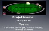 Projektname: „Family Focker“ Team: Christian Zähringer, Mario Schwarz, Thomas Schwarz.