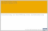 Systemvermessung SAP Basis Release 4.6C Kurzanleitung zur Durchführung einer Systemvermessung.