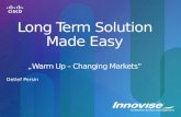 Long Term Solution Made Easy „Warm Up – Changing Markets” Detlef Persin.
