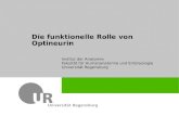 Die funktionelle Rolle von Optineurin Institut der Anatomie Fakultät für Humananatomie und Embryologie Universität Regensburg.