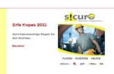 Erfa Kopas 2011 Acht lebenswichtige Regeln für den Hochbau Bauleiter.