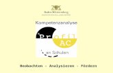 Beobachten – Analysieren - Fördern.  Kultusministerium Baden-Württemberg Folie 2, 14. Oktober 2014  genaue Erfassung der überfachlichen.