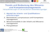 Netzwerk Fortbildung Baden-Württemberg: 45. Jahrestagung Prof. Dr. P. Dehnbostel: Wissens- und Kompetenzmanagement Breisach am Rhein, 18. Juli 2013 1 Trends.