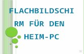 F LACHBILDSCHIRM FÜR DEN H EIM -PC FLACHBILDSCHIRM.