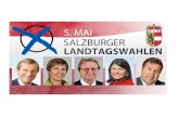 389.789 Salzburger wahlberechtigt. Wer wählt? weiblichen Wahlberechtigten ist um 0,7 Prozent oder 1.348 auf 203.445 männlichen Wahlberechtigten um 1,3.