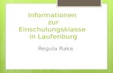 Informationen zur Einschulungsklasse in Laufenburg Regula Raka.