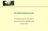 Endometriose Fortbildung 07.05.2007 Krankenhaus Waldfriede Lena Fey.