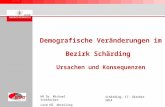 Demografische Veränderungen im Bezirk Schärding Ursachen und Konsequenzen HR Dr. Michael Schöfecker Land OÖ, Abteilung Statistik Schärding, 17. Oktober.