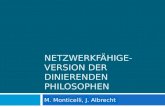 NETZWERKFÄHIGE- VERSION DER DINIERENDEN PHILOSOPHEN M. Monticelli, J. Albrecht.