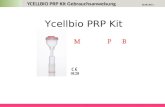 Ycellbio PRP Kit YCELLBIO PRP Kit Gebrauchsanweisung 20.08.2013.