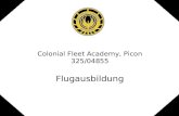 Colonial Fleet Academy, Picon 325/04855 Flugausbildung.