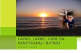 01 Layas, Layag, Laya Sa Panitikang Filipino