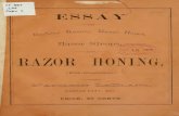 (1895) Essay on Barbers' Razors, Razor Hones, Razor Stropes & Razor Honing