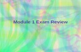 Module 1 Exam Review. 1. Choose the best response(s) Buenos días. _____ a.¡Adiós! b.Mucho gusto. c.¡Hola! d.Encantado. e.Hasta luego. ¿Cómo estás? _____.