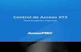 Control de Acceso XT5 Manual de Instalación y Programación.
