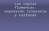 Las coplas flamencas: expresión literaria y cultural.