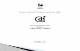 Dirección de Desarrollo Estratégico Institucional (DDEI) AUTO EVALUACION DE CALIDAD MODELO CAF (COMMON ASSESMENT FRAMEWORK) DICIEMBRE, 2012.