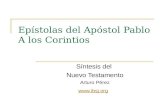 Epístolas del Apóstol Pablo A los Corintios Síntesis del Nuevo Testamento Arturo Pérez .