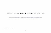 Basic Spiritual Means