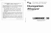 Magyar (Hungarian) Language