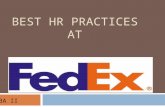 Fedex HR policies and practices