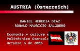 AUSTRIA (Österreich) DANIEL HEREDIA DÍAZ RONALD MAURICIO SALGUERO Economía y cultura europea Politécnico Grancolombiano Octubre 6 de 2005.