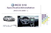 RCD510 Specifications