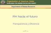 DRH Diciembre 7, 2006 RH hacia el futuro Transparencia y Eficiencia.