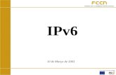 1 IPv6 10 de Março de 2003. 2 Tópicos Historial do IPv6 O IPv6 em Portugal O IPv6 na RCTS Task-Force IPv6 Portuguesa - Plano de Acção.
