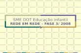 SME DOT Educação Infantil REDE EM REDE – FASE 3/ 2008.