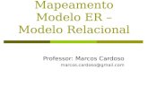 Mapeamento Modelo ER – Modelo Relacional Professor: Marcos Cardoso marcos.cardoso@gmail.com.