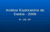 Análise Exploratória de Dados - 2006 R - LIG -07.