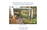 DESPERDÍCIO DE ÁGUA NA AGRICULTURA IRRIGADA ENG AGR M.Sc. CUIABÁ 2004 SAMIR CURI.