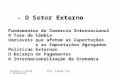 Economia e Gestão Financeira Prof. Ivaldir Vaz Fundamentos do Comércio Internacional A Taxa de Câmbio Variáveis que afetam as Exportações e as Importações.