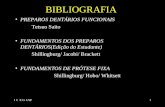 I C F.O. USP1 BIBLIOGRAFIA PREPAROS DENTÁRIOS FUNCIONAIS Tetsuo Saito FUNDAMENTOS DOS PREPAROS DENTÁRIOS(Edição do Estudante) Shillingburg/ Jacobi/ Brackett.