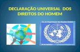 DECLARAÇÃO UNIVERSAL DOS DIREITOS DO HOMEM ONU ORGANIZAÇÃO DAS NAÇÕES UNIDAS Sede das nações unidas.