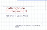Inativação do Cromossomo X Roberto T. Sant´Anna Disciplina de Genética Humana, 2003.