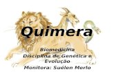 Quimera Biomedicina Disciplina de Genética e Evolução Monitora: Suélen Merlo.