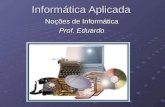 Informática Aplicada Noções de Informática Prof. Eduardo.