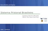 Sistema Prisional Sistema Prisional Brasileiro Gustavo Pereira Morales Mario Henrique Sanchez CEAG - Campinas Novos Modelos de Empresa.