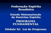 PROGRAMA FUNDAMENTAL Módulo XI: Lei do Progresso Federação Espírita Brasileira Estudo Sistematizado da Doutrina Espírita.