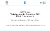 RETSINA Plataforma de Agentes CCM MAS Framework Equipe do Curso de ES para SMA {lucena, furtado, choren, viviane}@inf.puc-rio.br.
