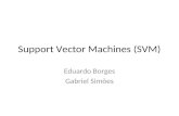 Support Vector Machines (SVM) Eduardo Borges Gabriel Simões.