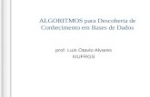 ALGORITMOS para Descoberta de Conhecimento em Bases de Dados prof. Luis Otavio Alvares II/UFRGS.
