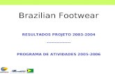 Brazilian Footwear RESULTADOS PROJETO 2003-2004 --------------- PROGRAMA DE ATIVIDADES 2005-2006.