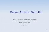 1 Redes Ad Hoc Sem Fio Prof. Marco Aurélio Spohn DSC/UFCG 2010.1.