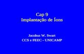 Cap 9 Implantação de Íons Jacobus W. Swart CCS e FEEC - UNICAMP.