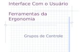 Interface Com o Usuário Ferramentas da Ergonomia Grupos de Controle.