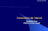 Conceitos de Vácuo Ioshiaki Doi FEEC/UNICAMP Conceitos de Vácuo.